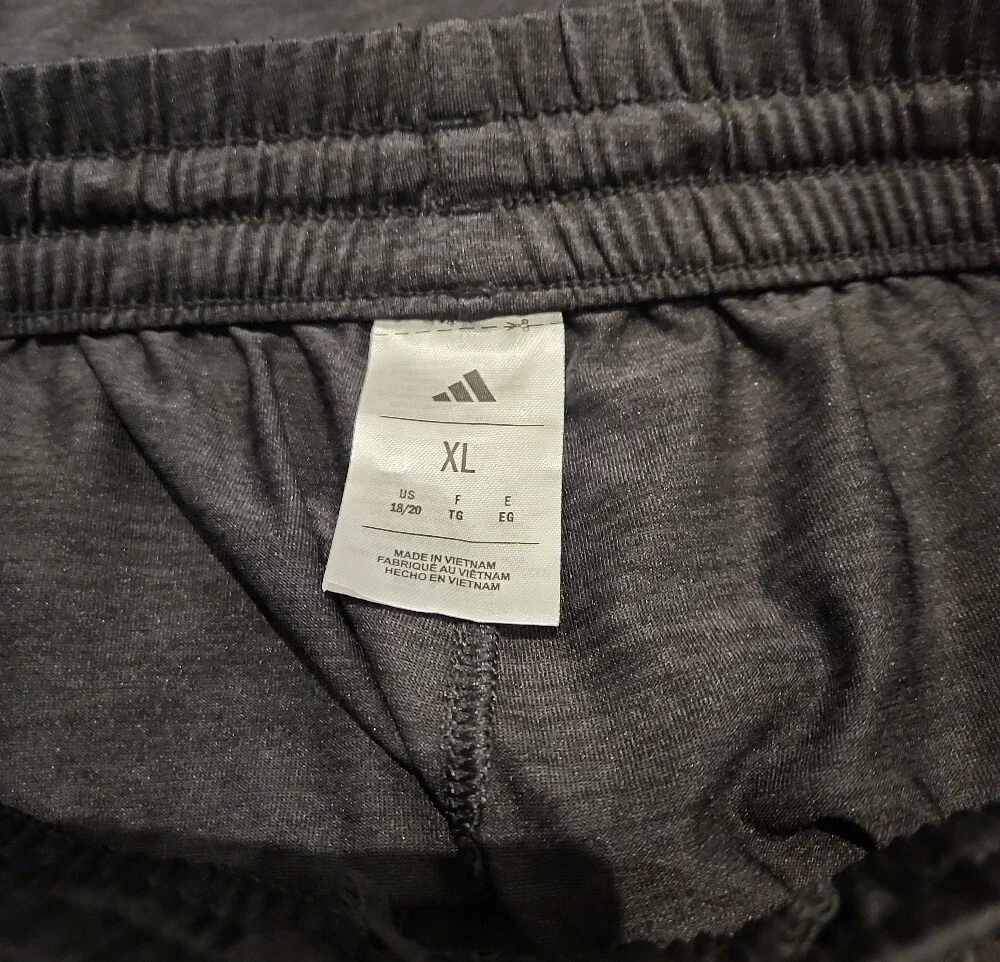 adidas Men's Black Athletic Shorts with White Three-Stripes